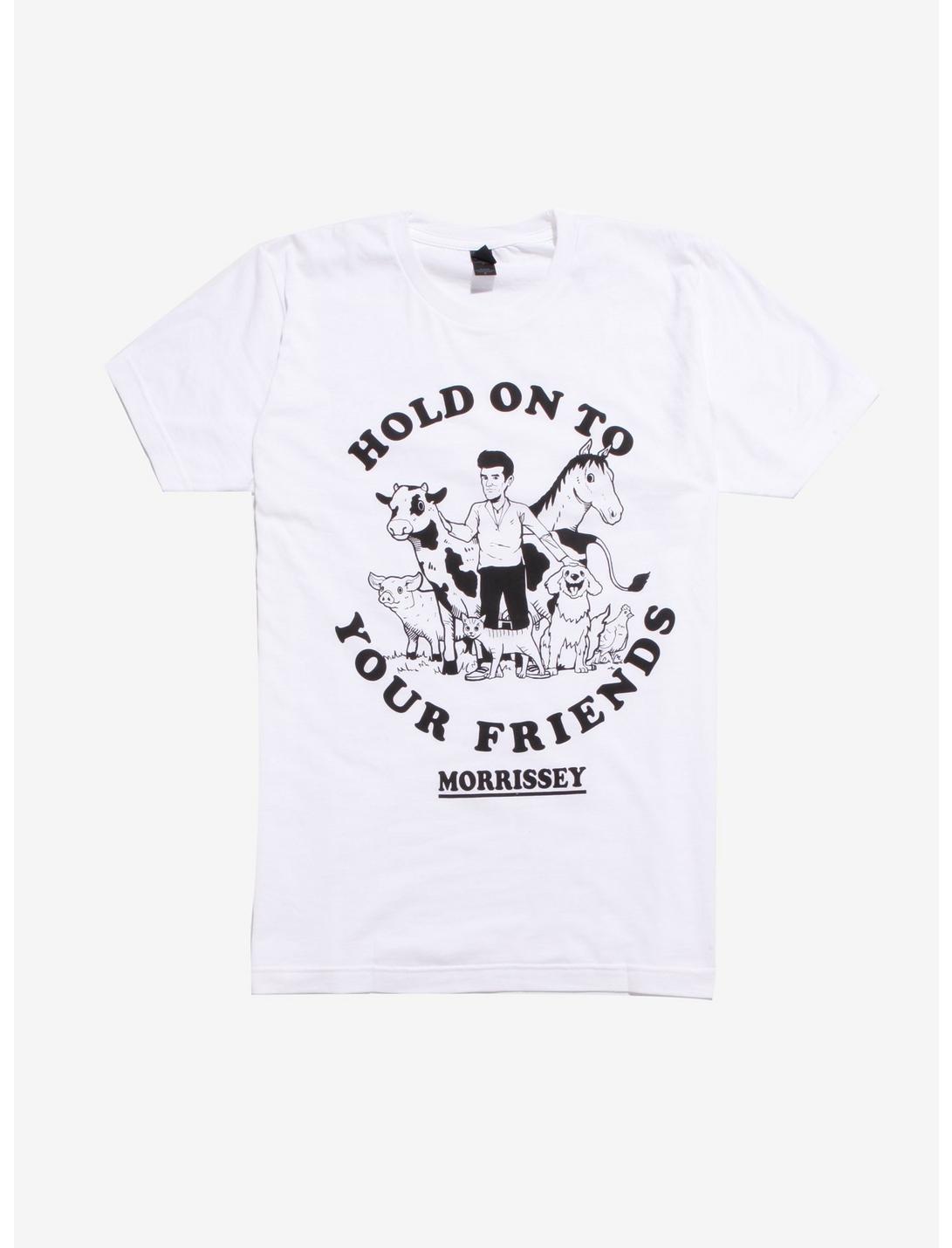 Morrissey Hold On To Your Friends T-Shirt, WHITE, hi-res