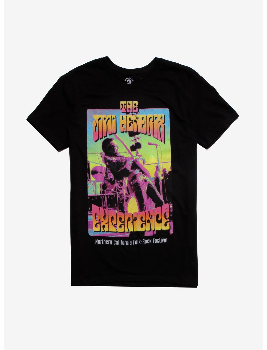 The Jimi Hendrix Experience Festival T-Shirt, BLACK, hi-res