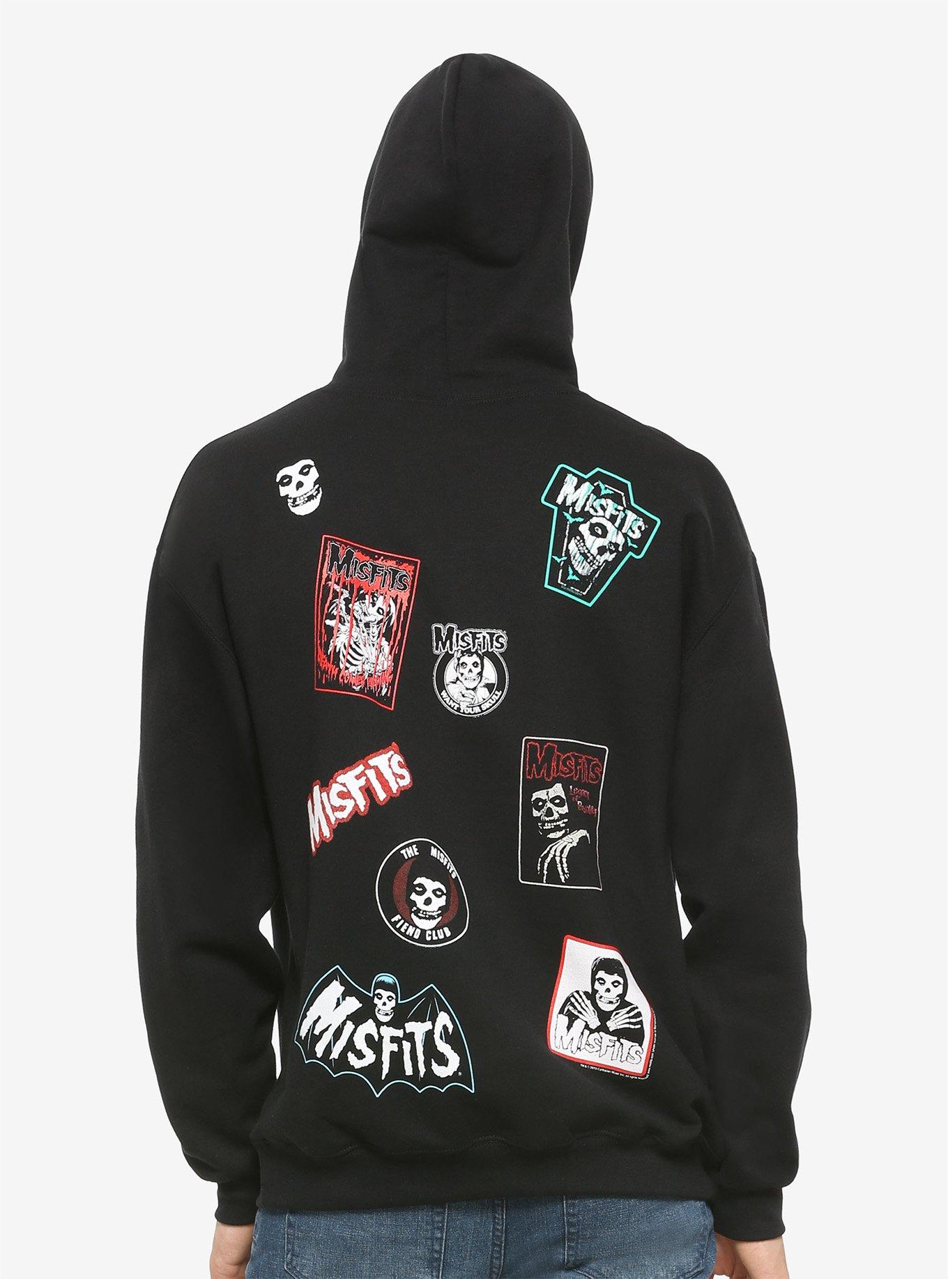 Misfits Patches Hoodie, BLACK, hi-res