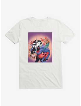 DC Comics Batman Harley Quinn The Joker Valentines T-Shirt, WHITE, hi-res