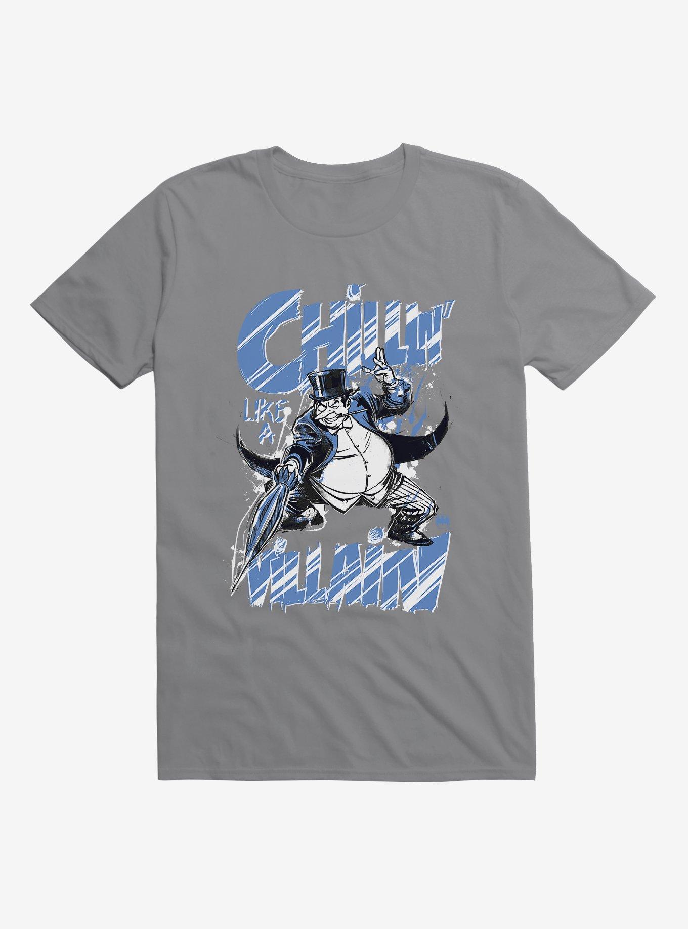 DC Comics Batman The Penguin Chillin T-Shirt, STORM GREY, hi-res