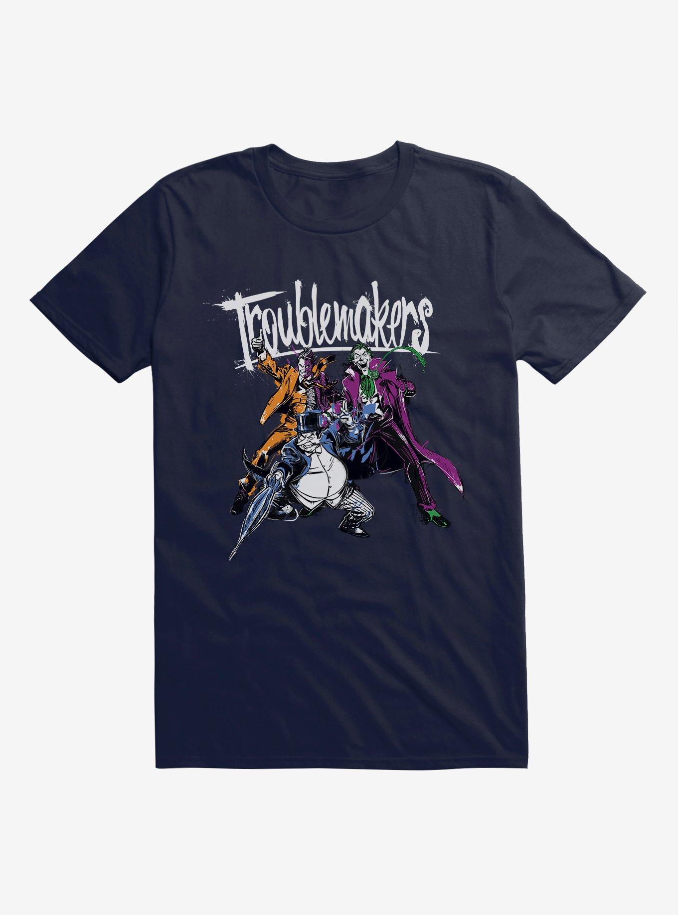 DC Comics Batman Villains Troublemakers T-Shirt, NAVY, hi-res