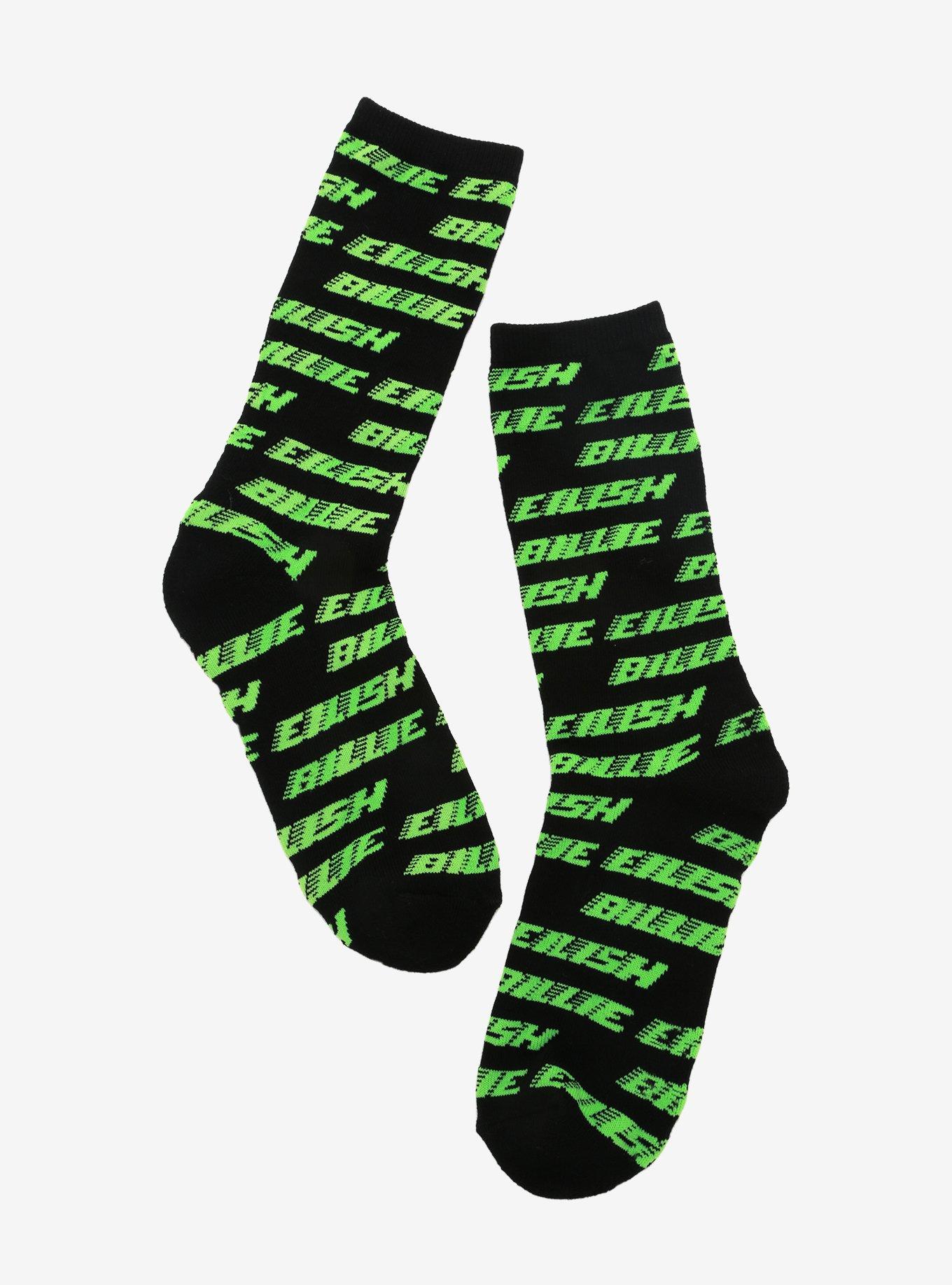 Billie Eilish Racing Logo Crew Socks
