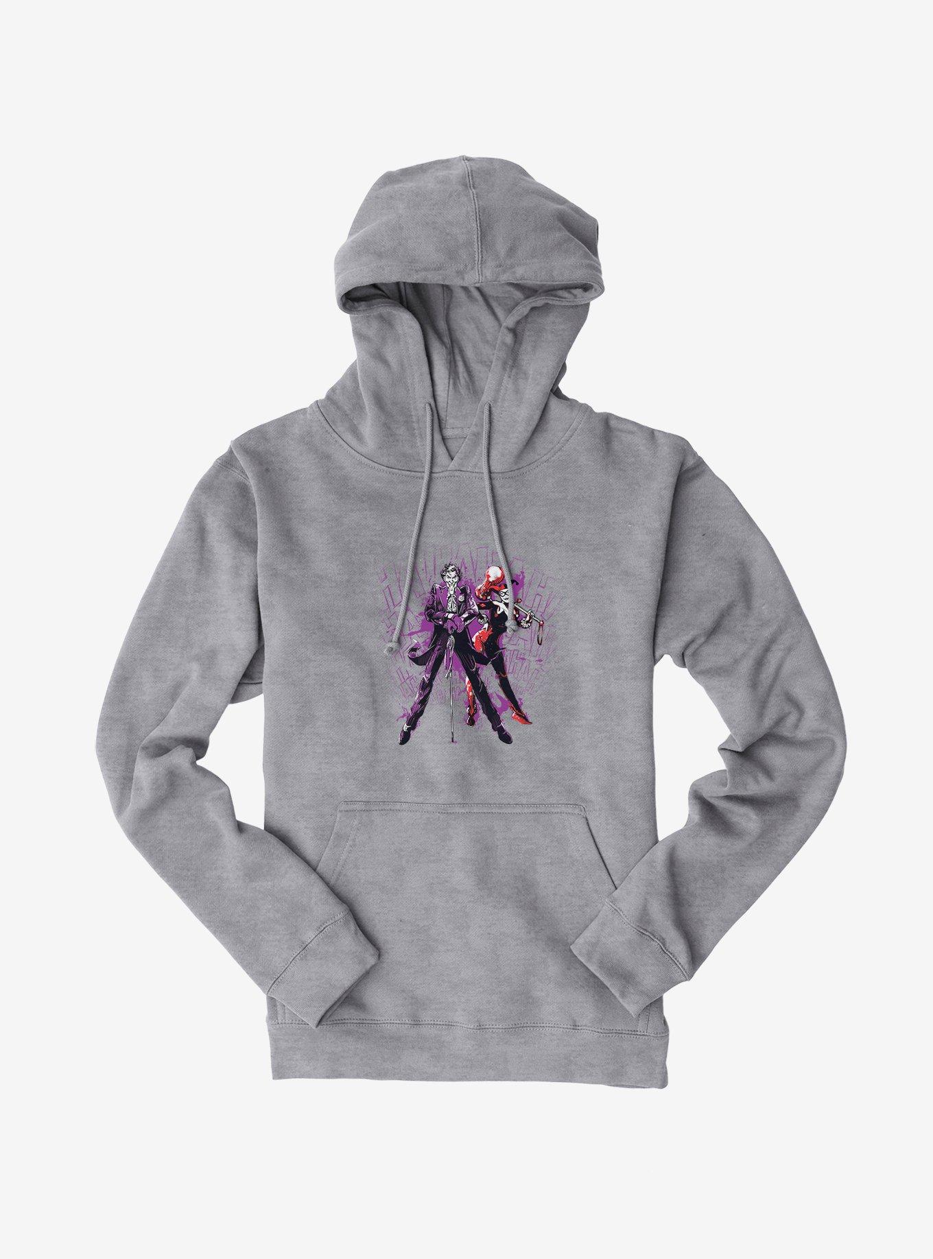 Batman Joker And Harley Quinn Wicked Team Hoodie, , hi-res