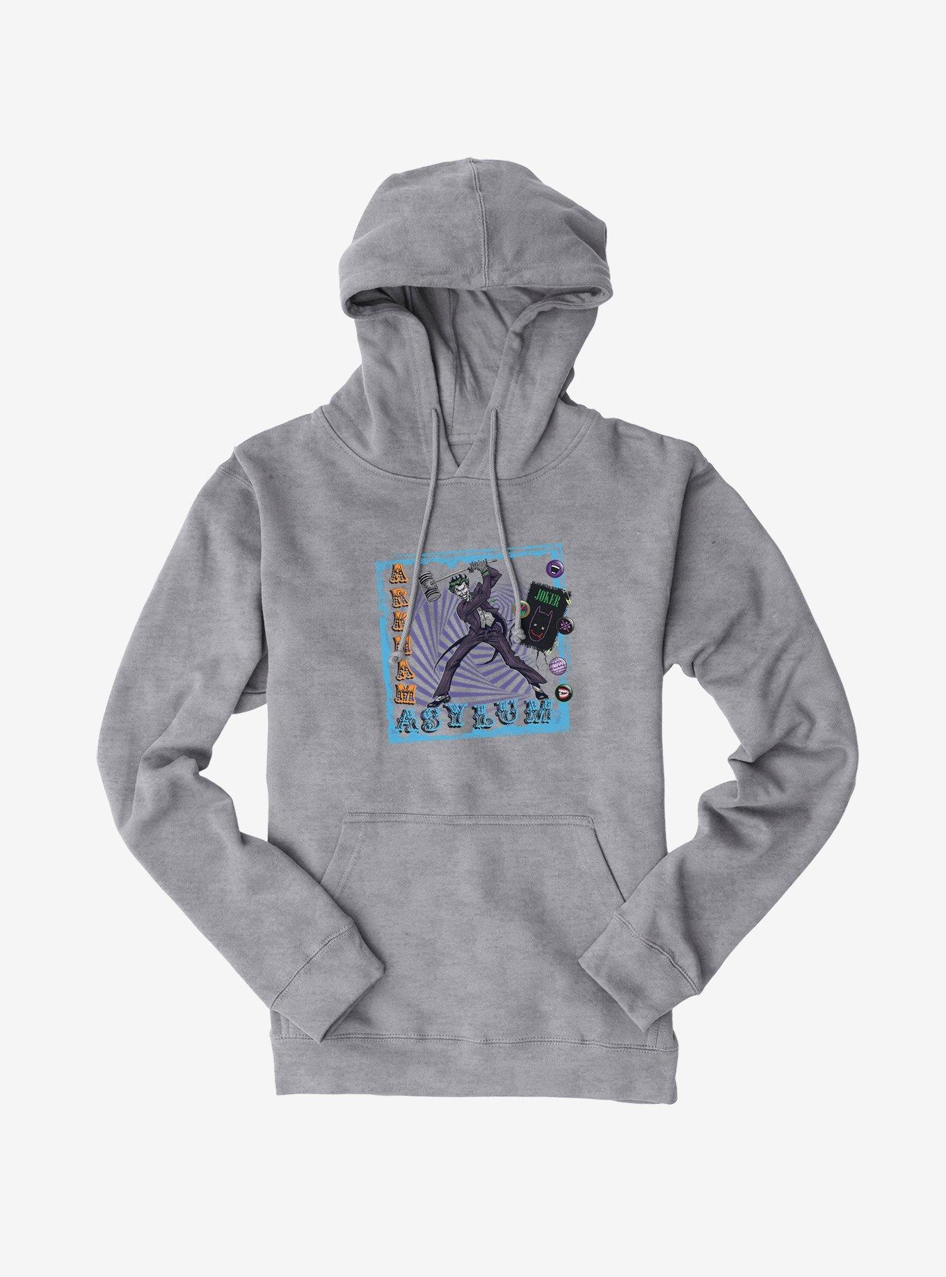 Batman Joker Arkham Asylum Hoodie, , hi-res