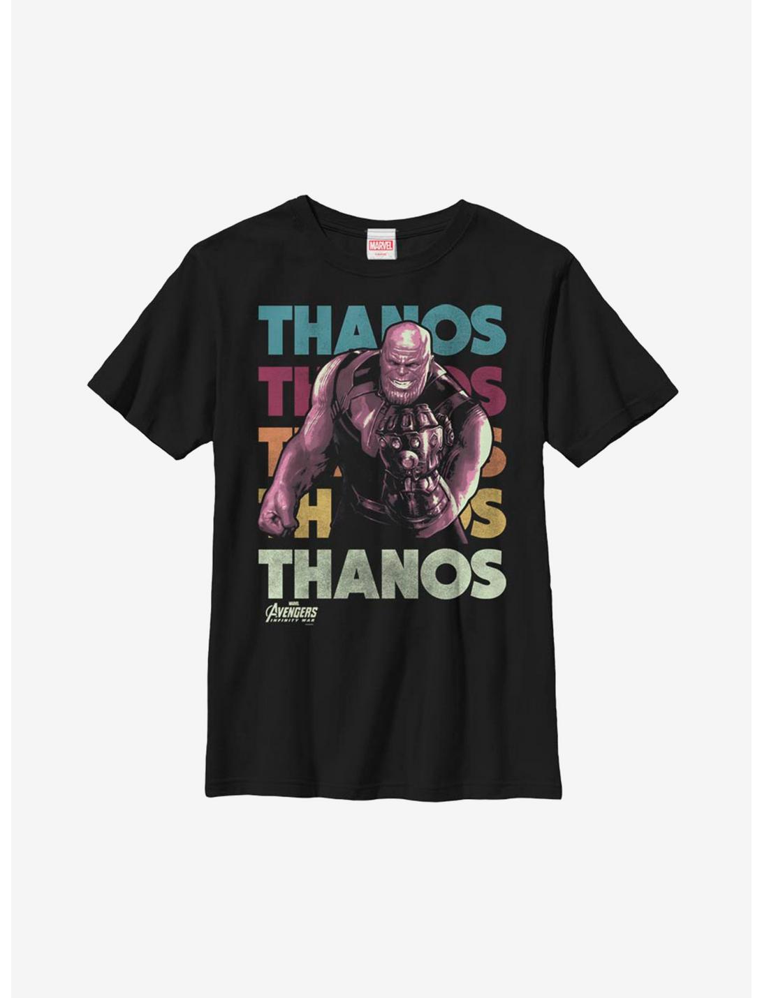 Marvel Avengers 70s Thanos Youth T-Shirt, BLACK, hi-res
