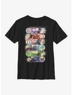 Marvel Avengers Group Badge Youth T-Shirt, , hi-res