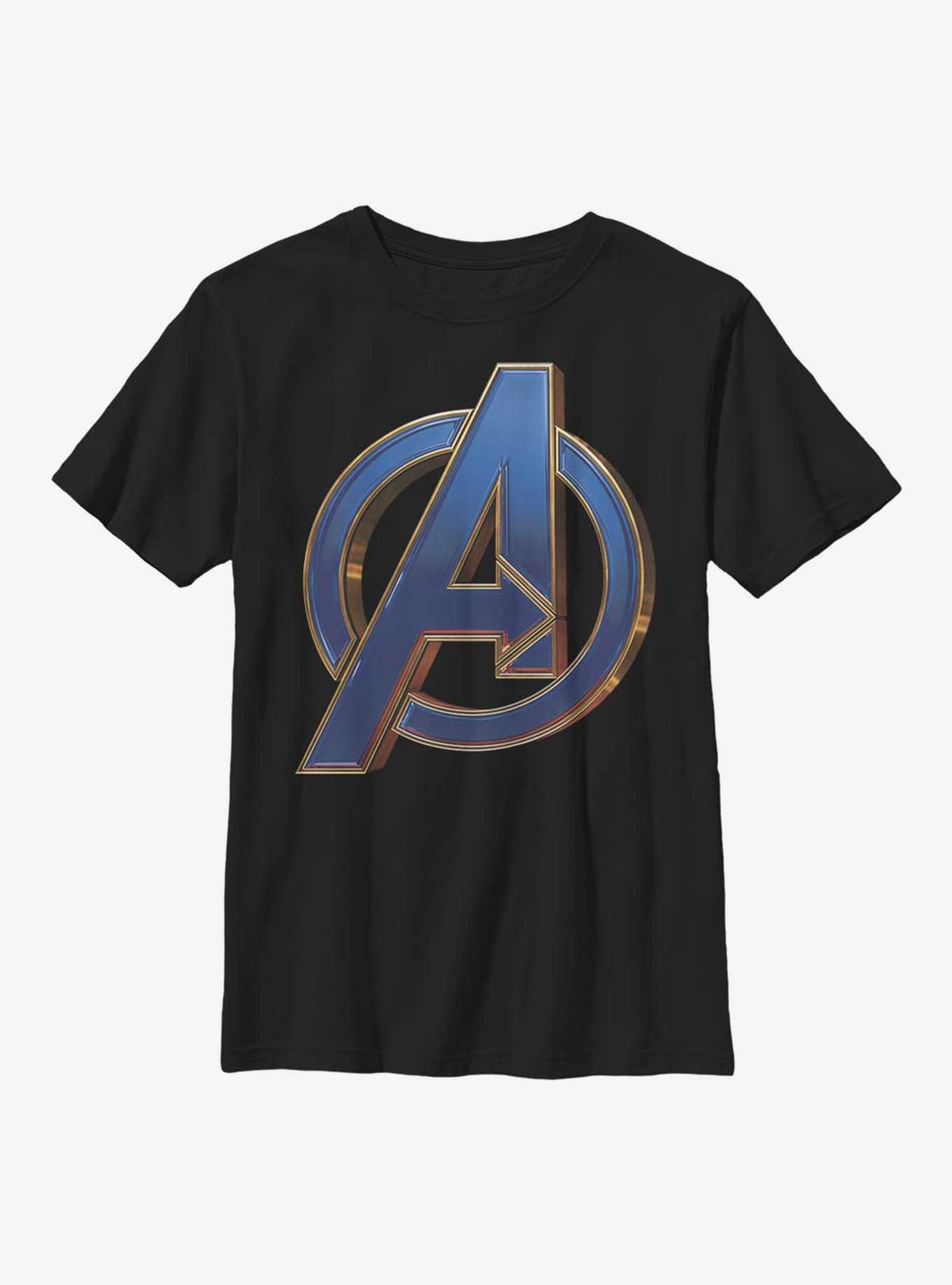 Marvel Avengers Classic Blue Logo Youth T-Shirt, , hi-res