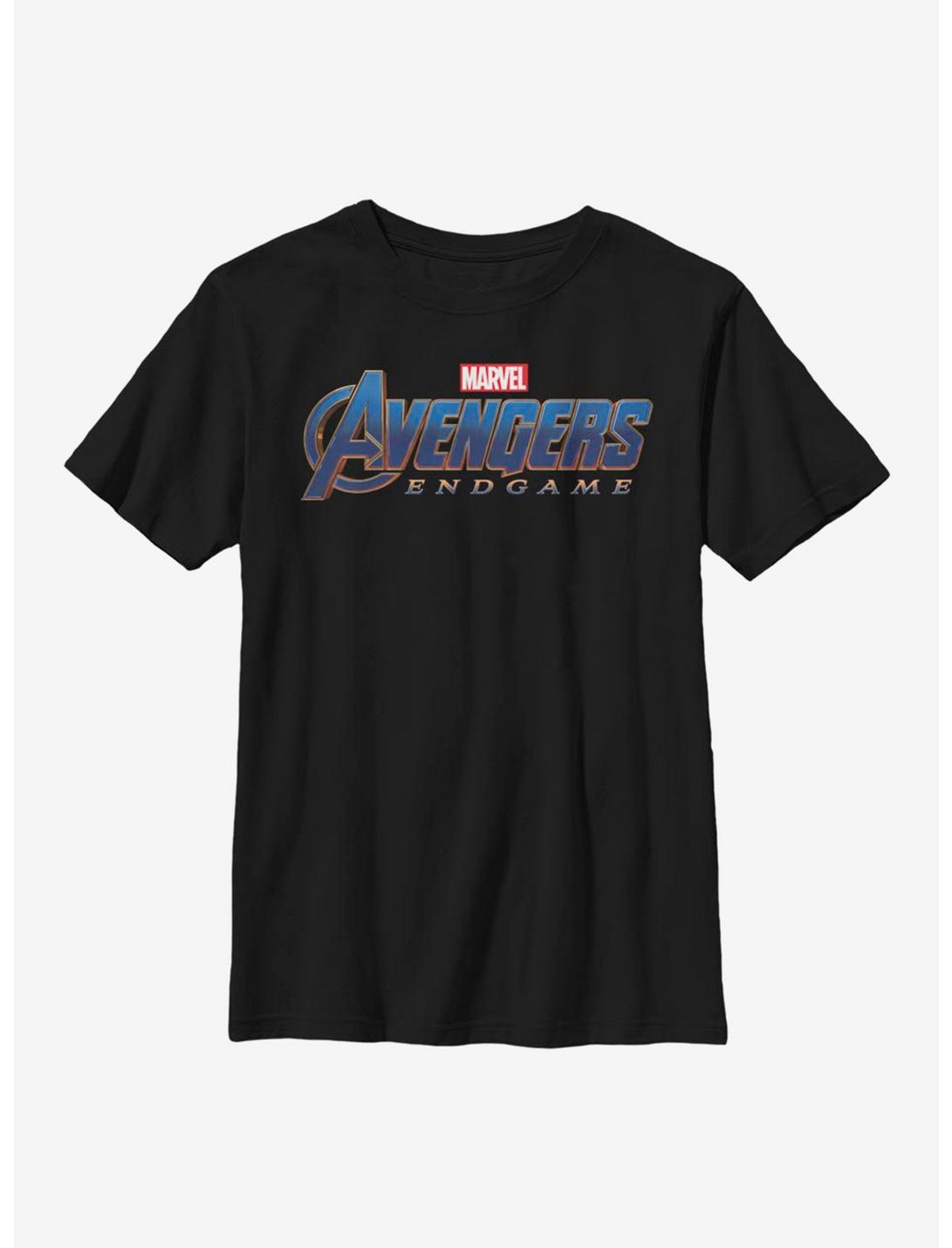 Marvel Avengers Endgame Logo Youth T-Shirt, BLACK, hi-res