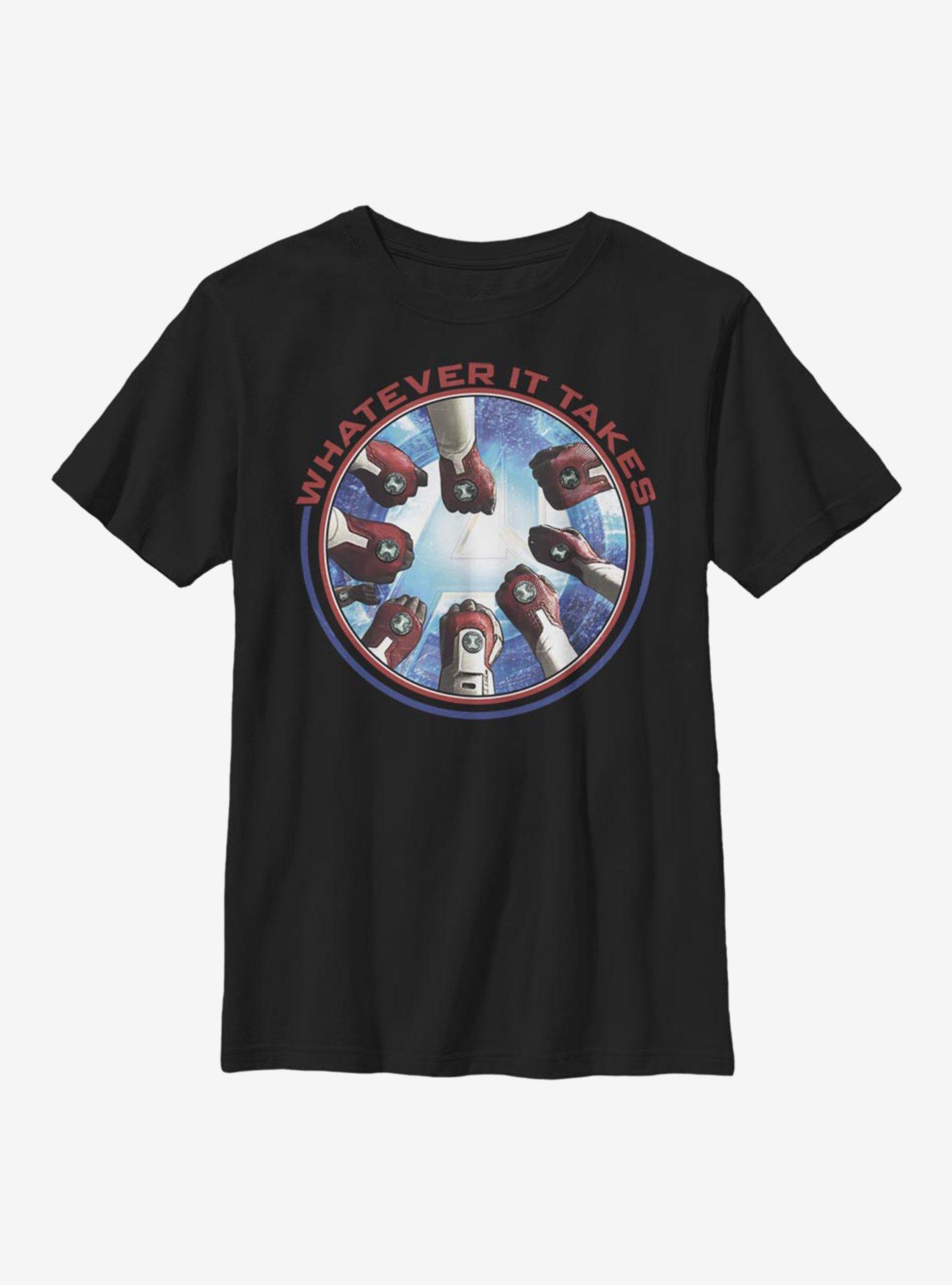 Marvel Avengers Hands Whatever It Takes Youth T-Shirt, , hi-res