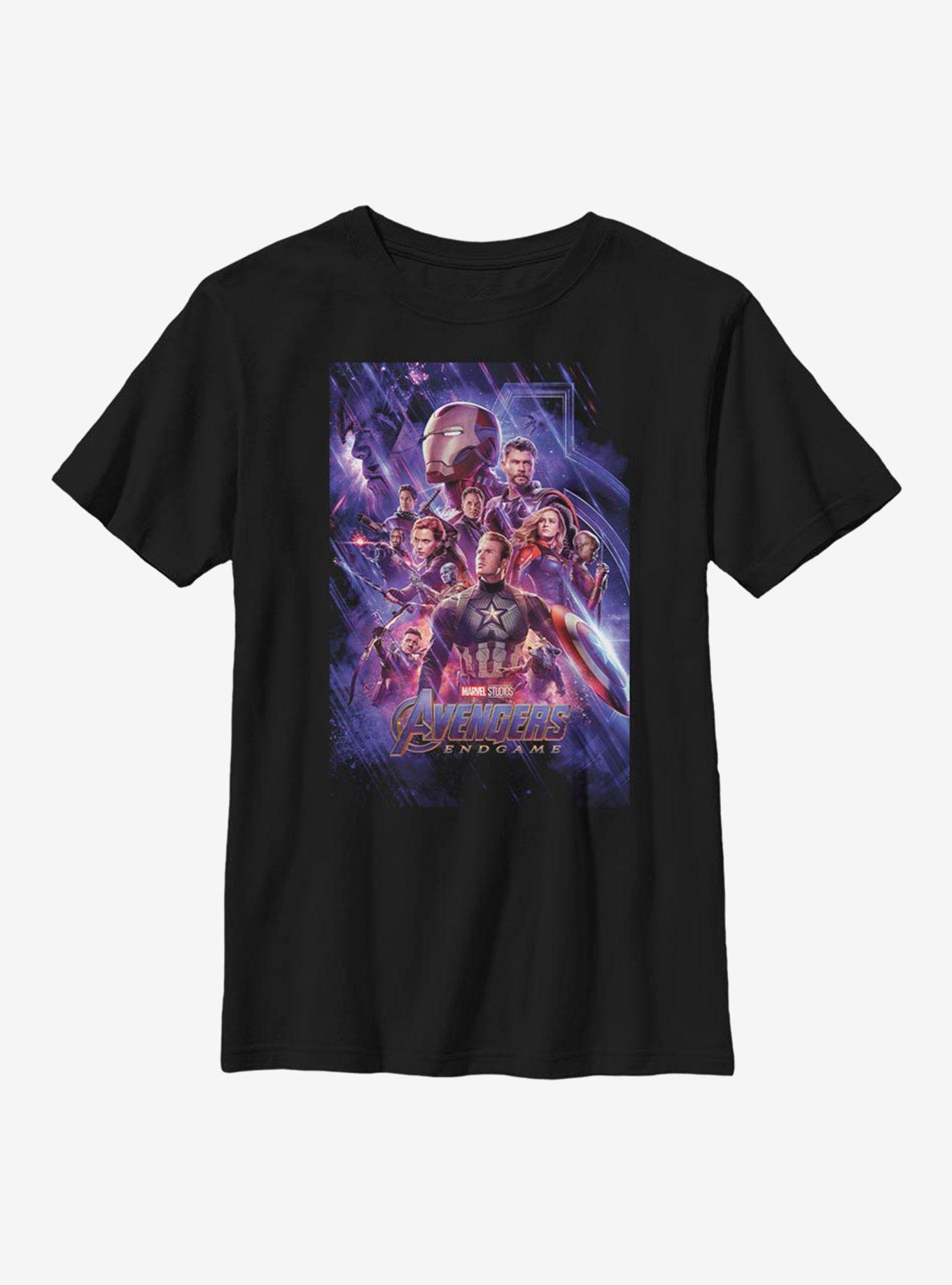 Marvel Avengers Endgame Poster Youth T-Shirt, BLACK, hi-res