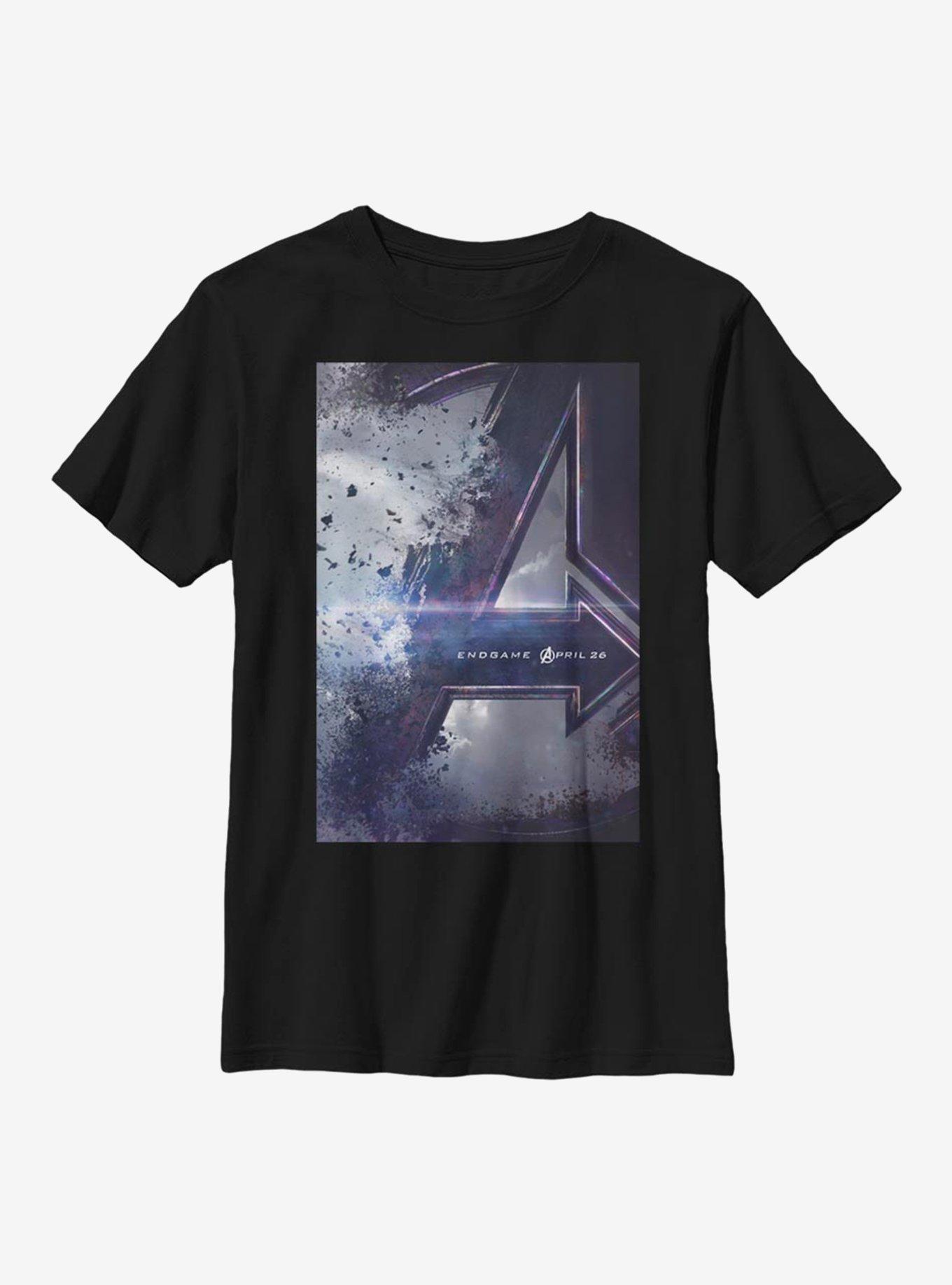 Marvel Avengers Endgame Poster Youth T-Shirt, BLACK, hi-res view 1