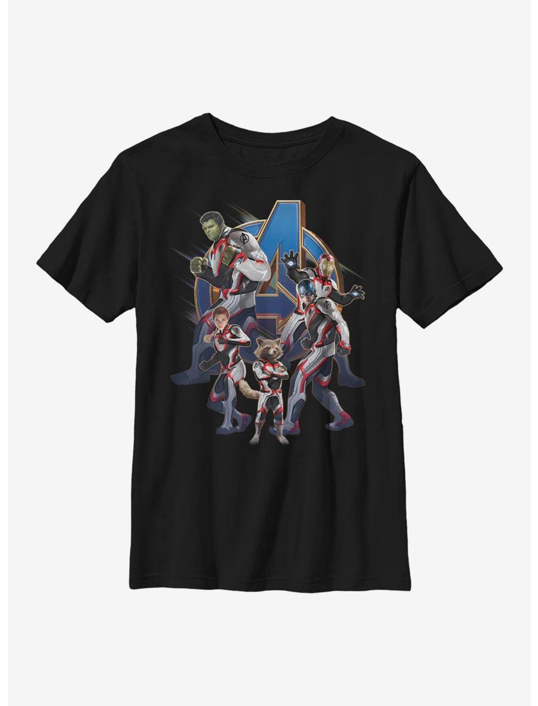 Marvel Avengers Endgame Assemble Youth T-Shirt, BLACK, hi-res