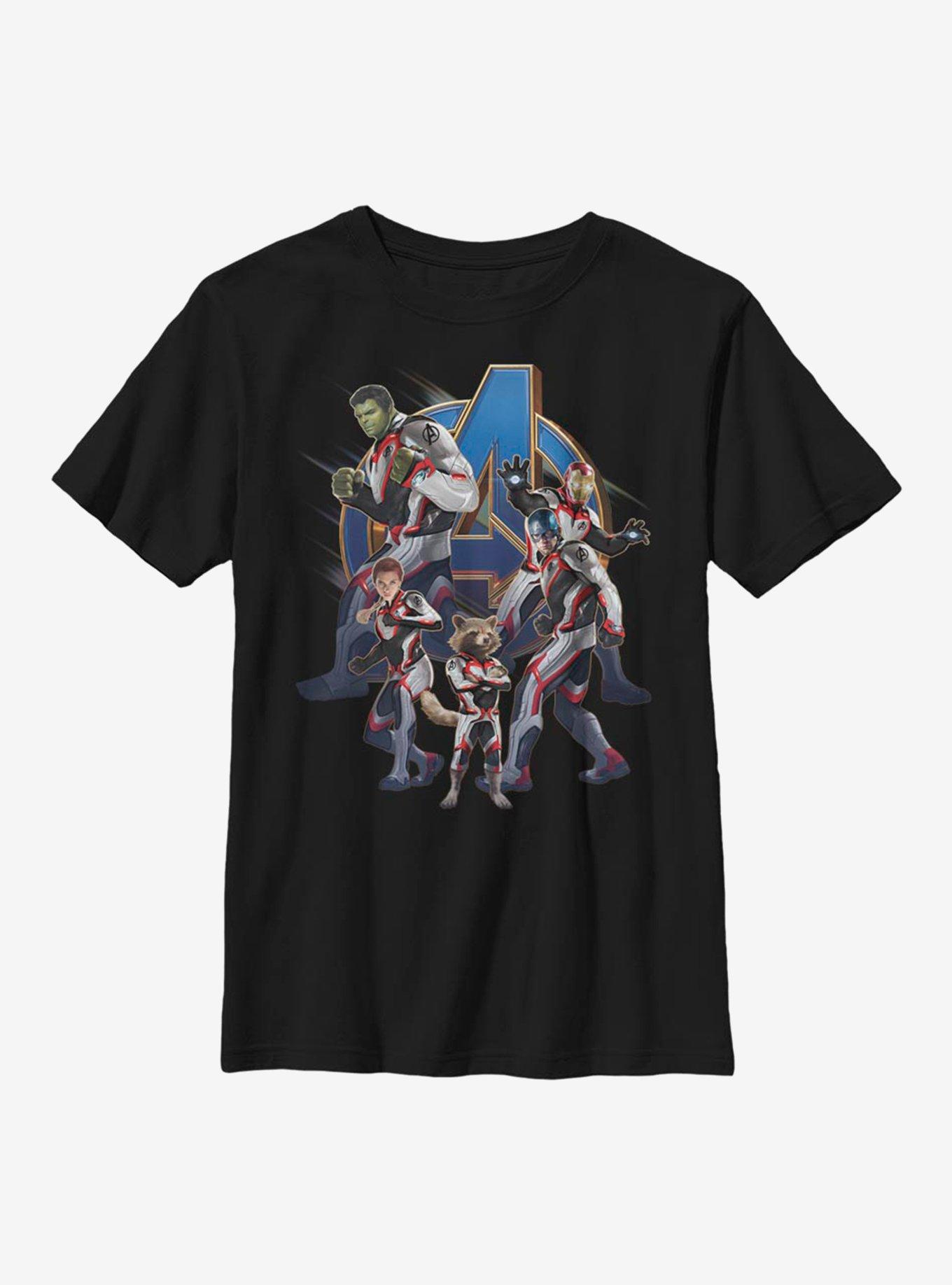 Marvel Avengers Endgame Assemble Youth T-Shirt, BLACK, hi-res