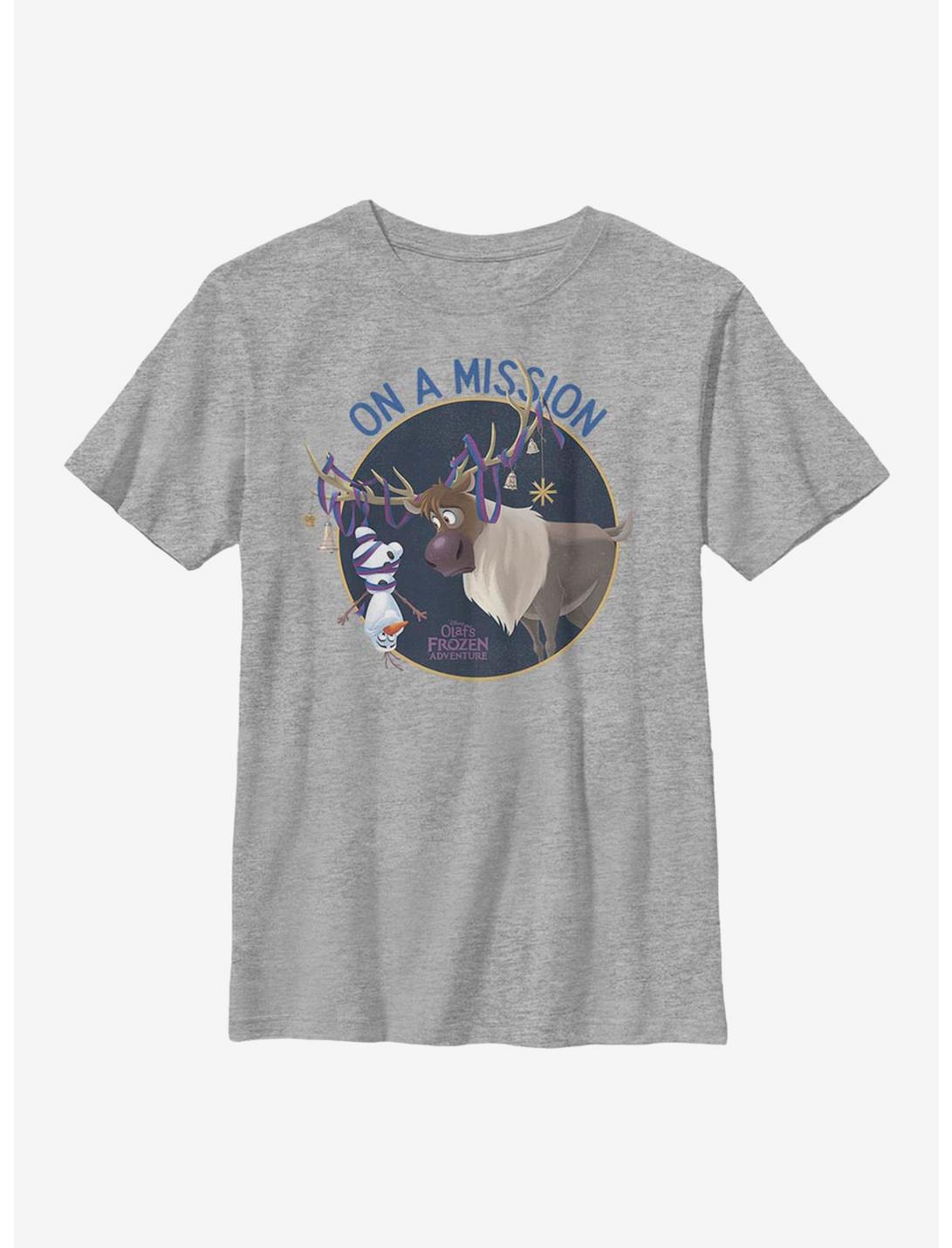 Disney Frozen On A Mission Youth T-Shirt, ATH HTR, hi-res