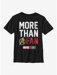 Marvel Avengers Fan Calendar Youth T-Shirt, BLACK, hi-res
