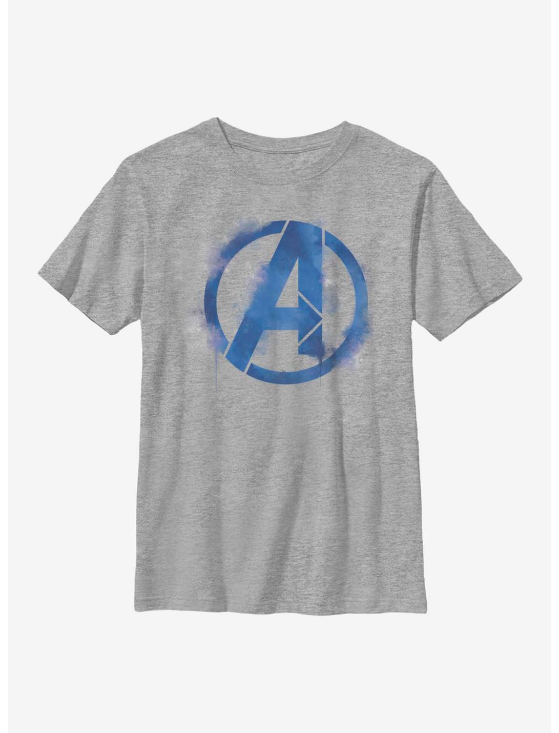 Marvel Avengers Spray Logo Youth T-Shirt, ATH HTR, hi-res