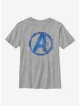 Marvel Avengers Spray Logo Youth T-Shirt, ATH HTR, hi-res