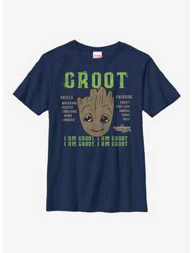 Marvel Guardians Of The Galaxy Groot Identification Youth T-Shirt, , hi-res