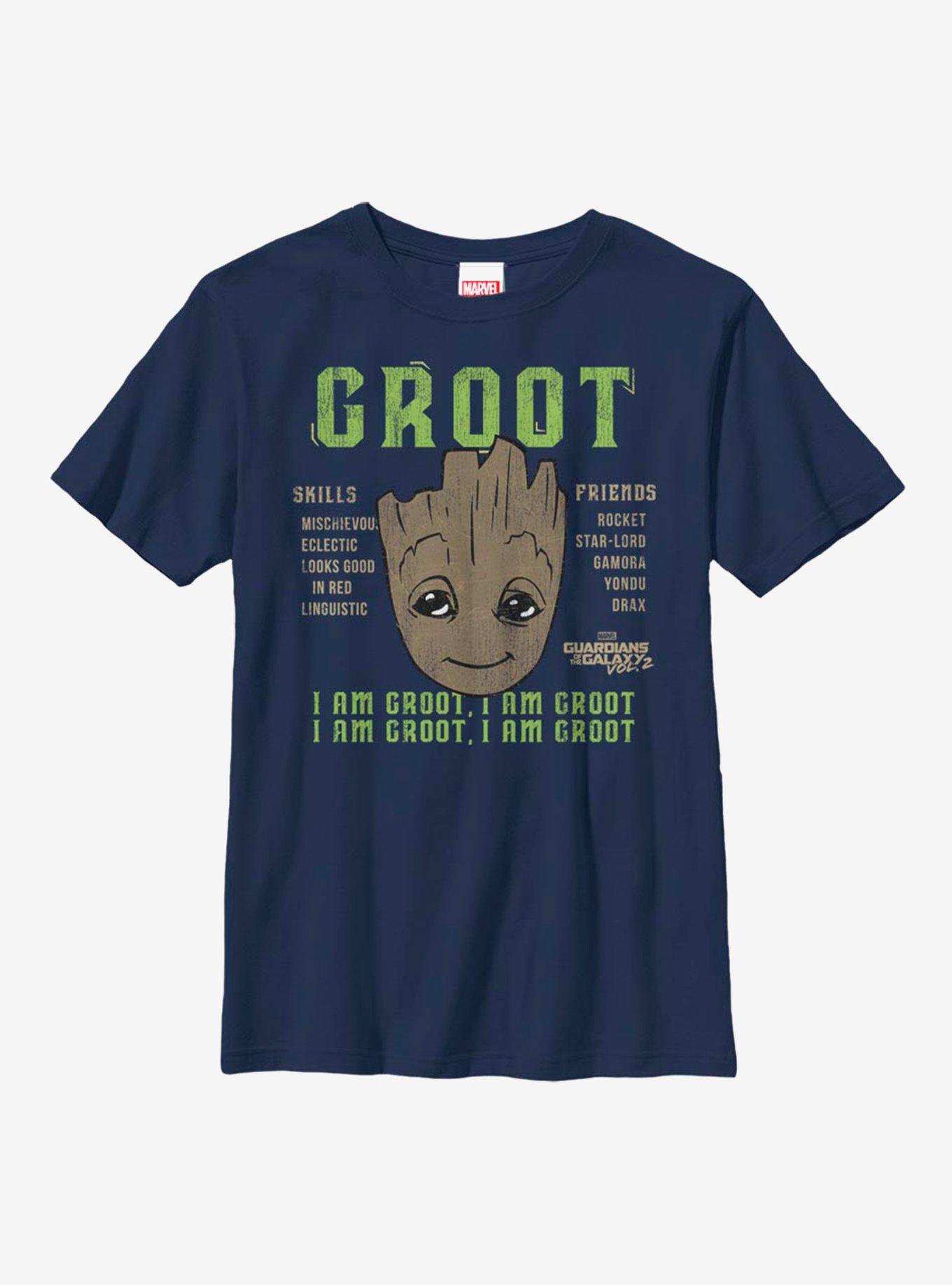 Marvel Guardians Of The Galaxy Groot Identification Youth T-Shirt, , hi-res