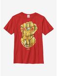 Marvel Avengers Gauntlet Youth T-Shirt, RED, hi-res