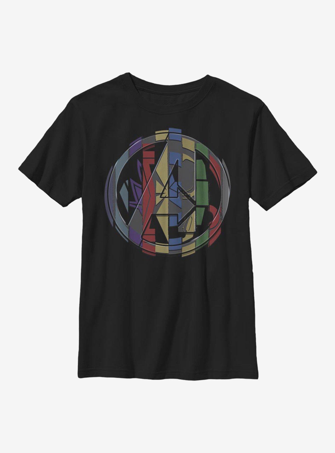 Marvel Avengers Endgame Badge Mashup Youth T-Shirt, , hi-res