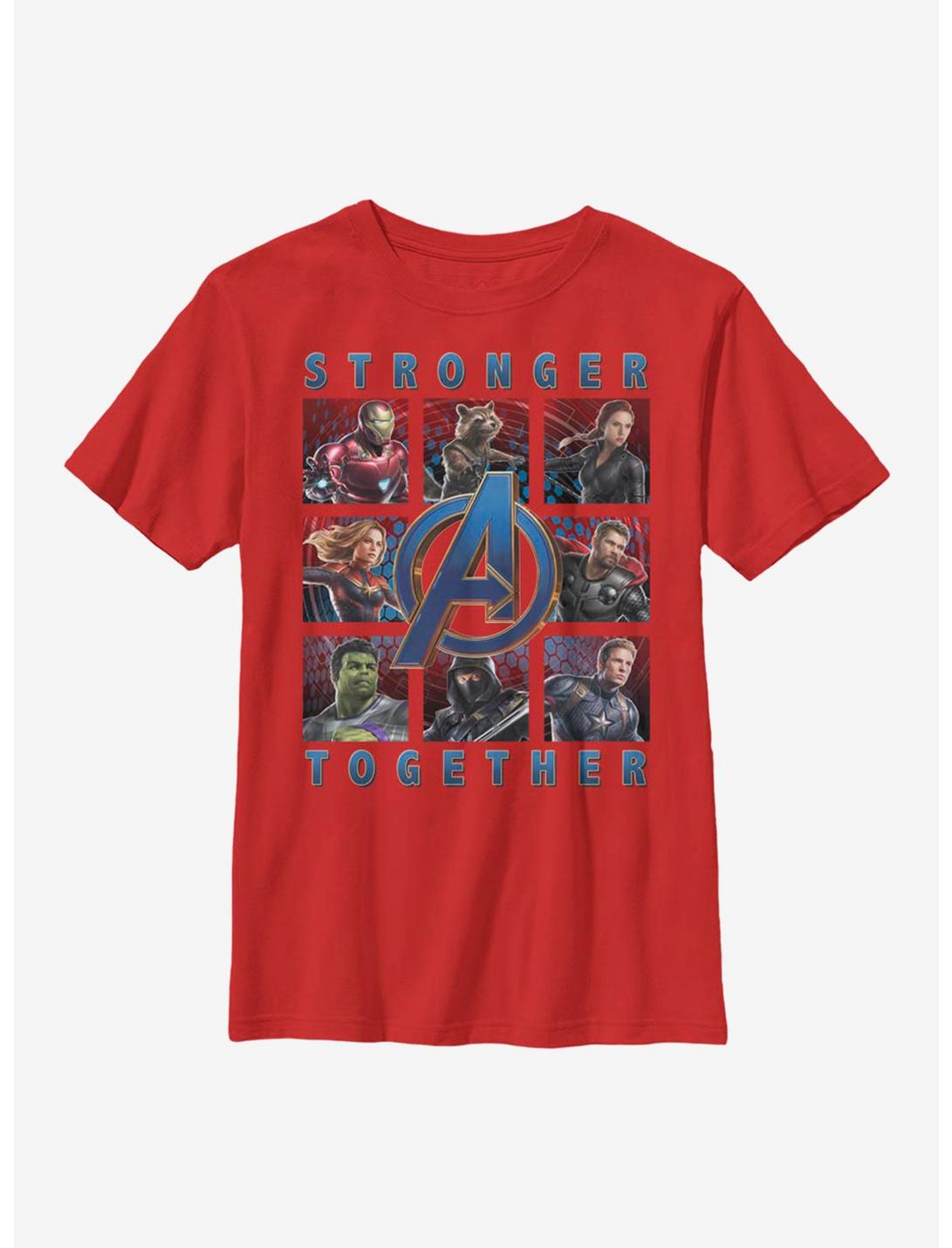 Marvel Avengers Boxed Avengers Youth T-Shirt, RED, hi-res