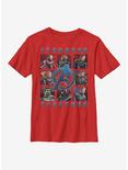 Marvel Avengers Boxed Avengers Youth T-Shirt, RED, hi-res
