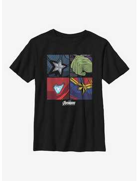 Marvel Avengers Hero Emblems Youth T-Shirt, , hi-res