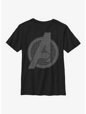 Marvel Avengers Endgame Grayscale Logo Youth T-Shirt, , hi-res