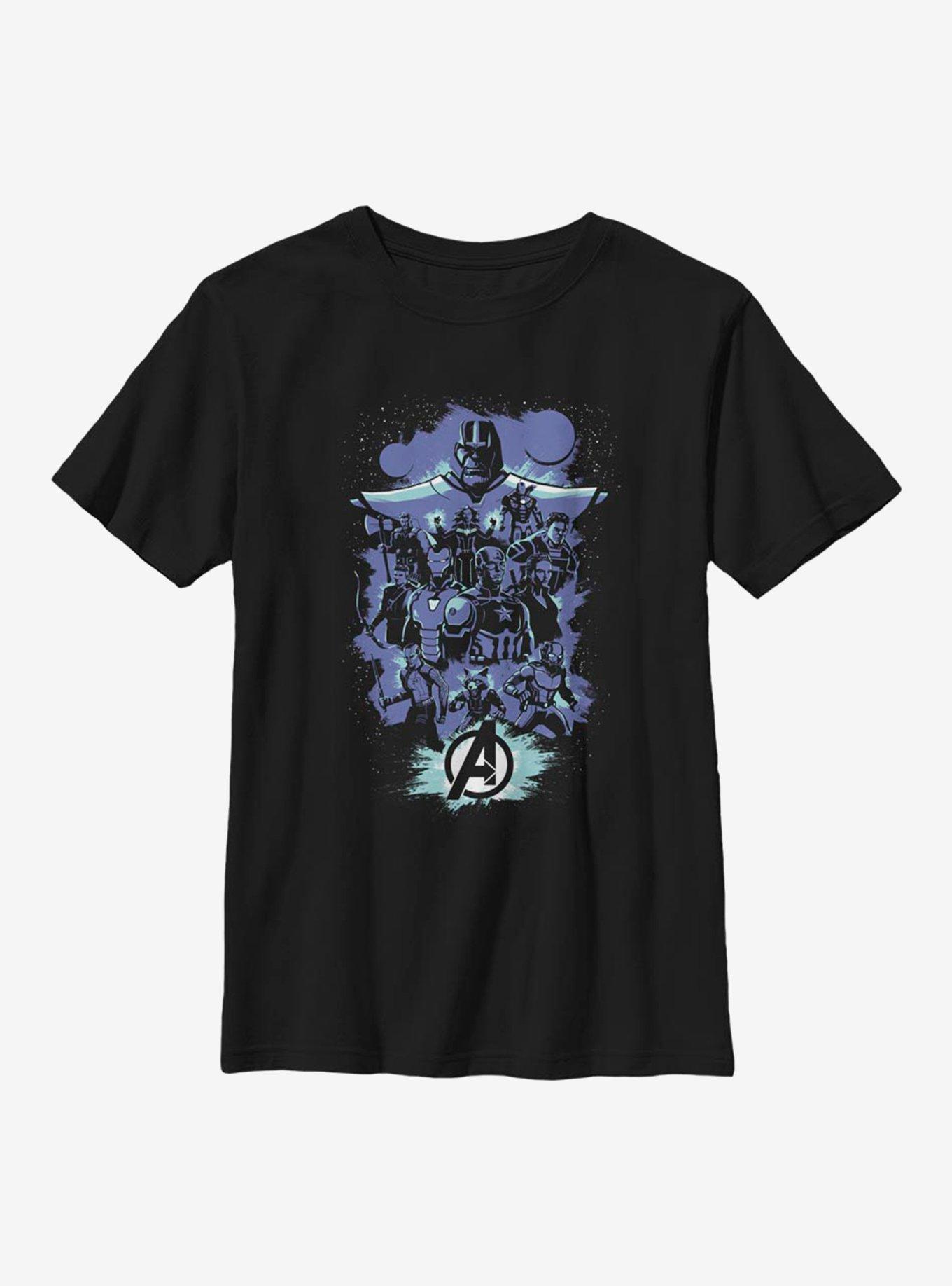 Marvel Avengers Endgame Pop Art Youth T-Shirt, BLACK, hi-res