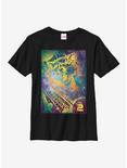 Marvel Guardians Of The Galaxy Space Rocket Youth T-Shirt, BLACK, hi-res