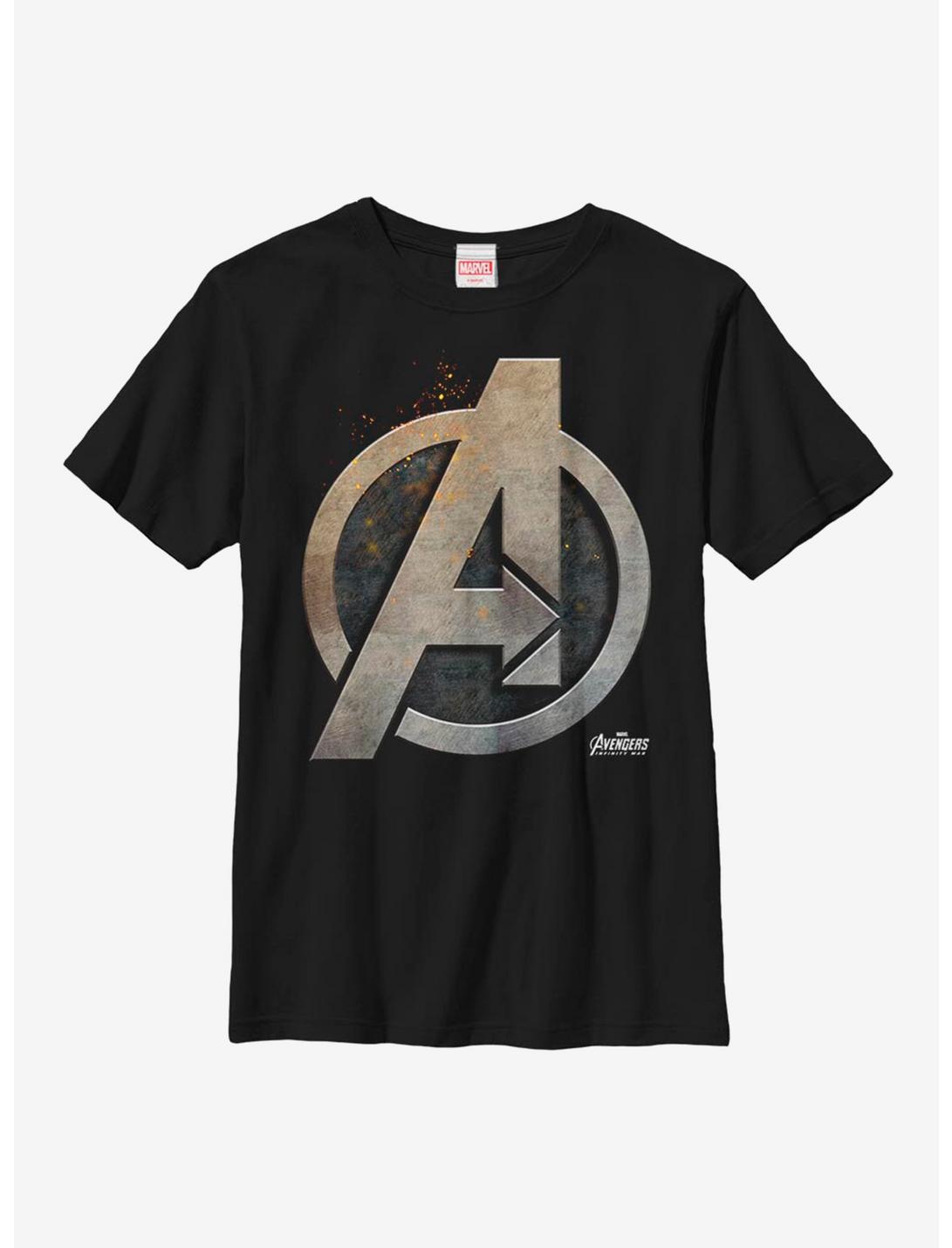 Marvel Avengers Steal Shield Youth T-Shirt, BLACK, hi-res