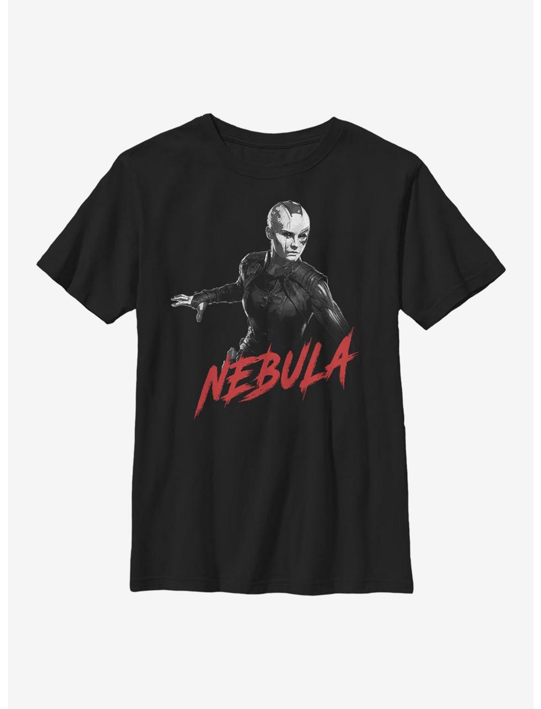 Marvel Avengers Nebula High Contrast Youth T-Shirt, BLACK, hi-res