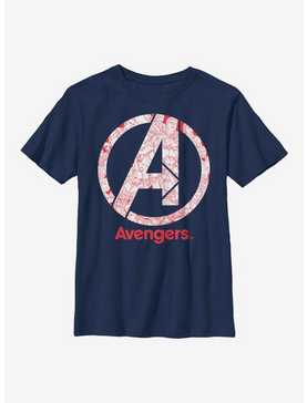 Marvel Avengers Line Art Logo Youth T-Shirt, , hi-res