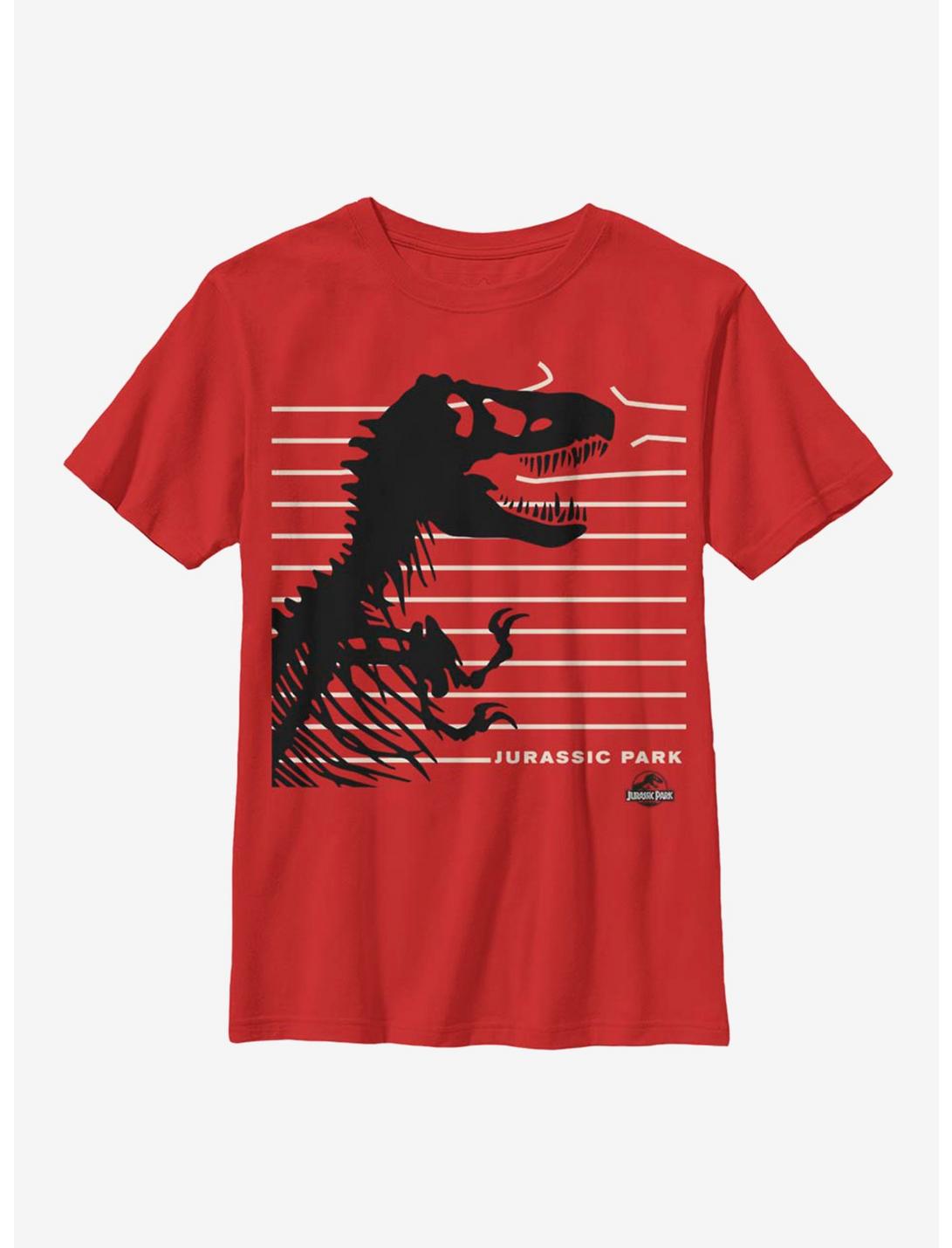 Jurassic Park Breaking Fence Youth T-Shirt, RED, hi-res