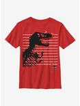 Jurassic Park Breaking Fence Youth T-Shirt, RED, hi-res