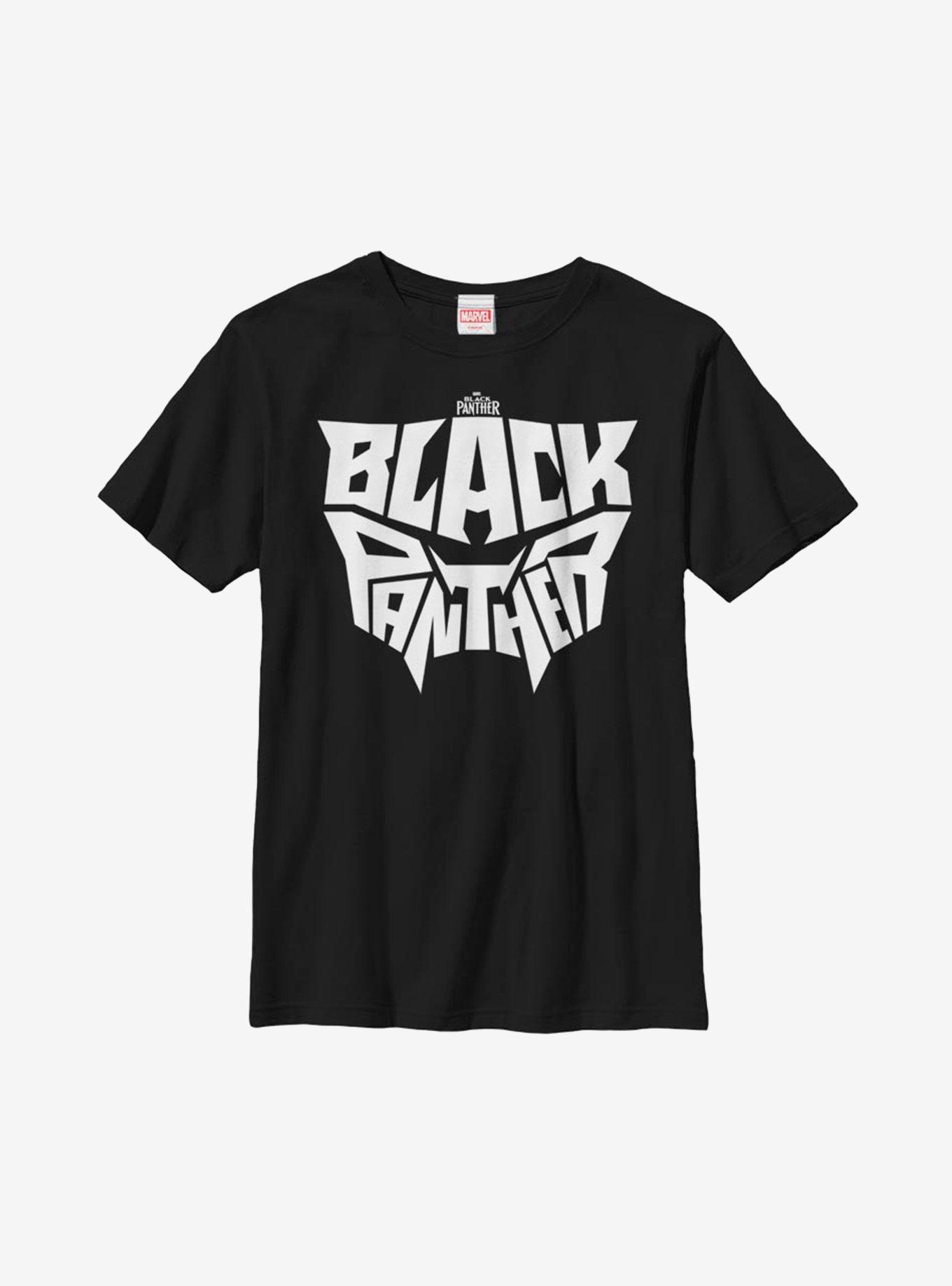 Marvel Black Panther Mask Youth T-Shirt, BLACK, hi-res