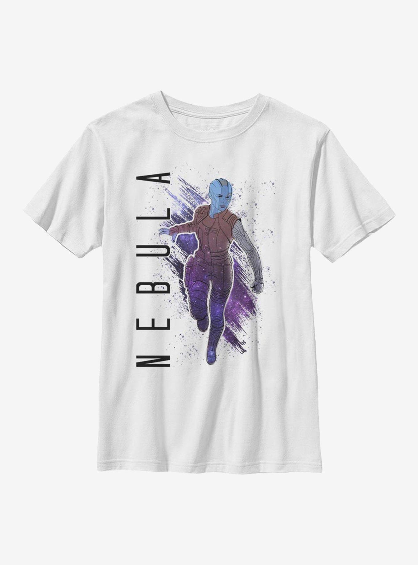 Marvel Avengers Nebula Painted Youth T-Shirt, WHITE, hi-res