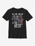 Marvel Avengers Our Best Youth T-Shirt, BLACK, hi-res