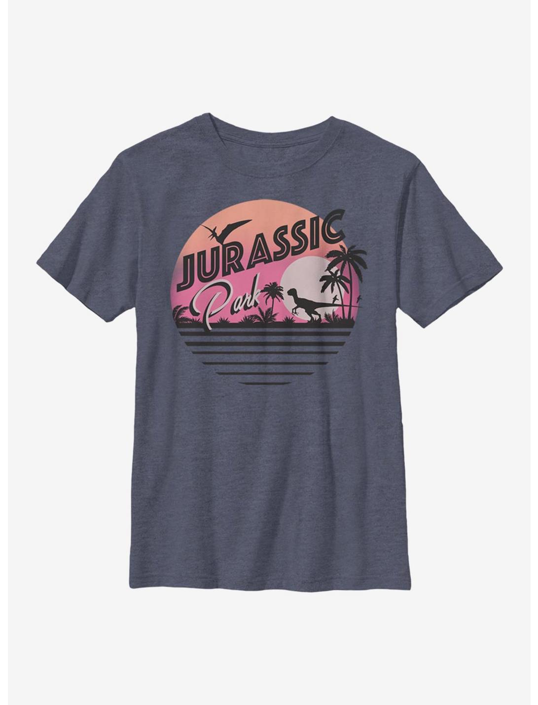 Jurassic Park Get Wild Youth T-Shirt, NAVY HTR, hi-res