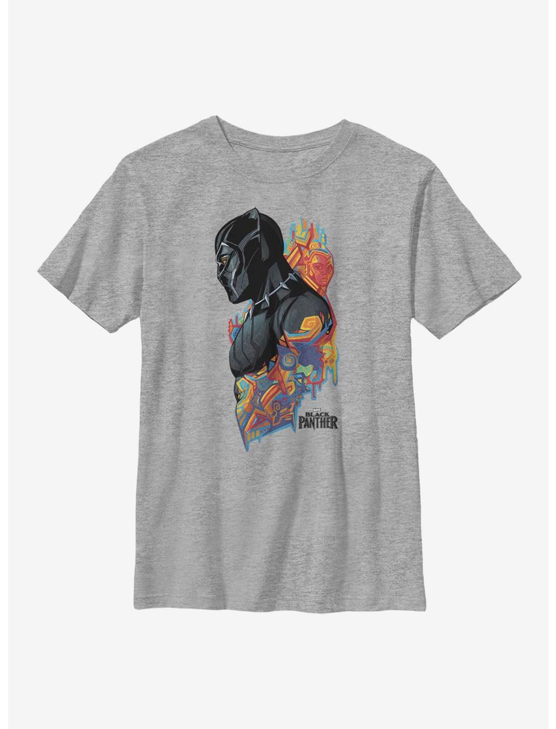Marvel Black Panther Colorful Youth T-Shirt, ATH HTR, hi-res