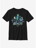 Marvel Avengers Rad Trio Youth T-Shirt, BLACK, hi-res