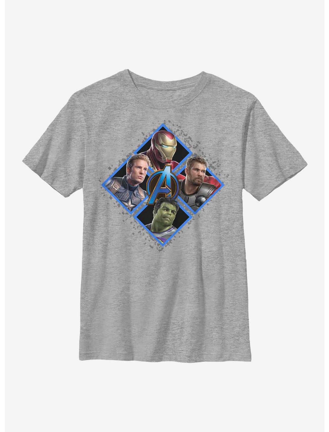 Marvel Avengers Square Box Youth T-Shirt, ATH HTR, hi-res