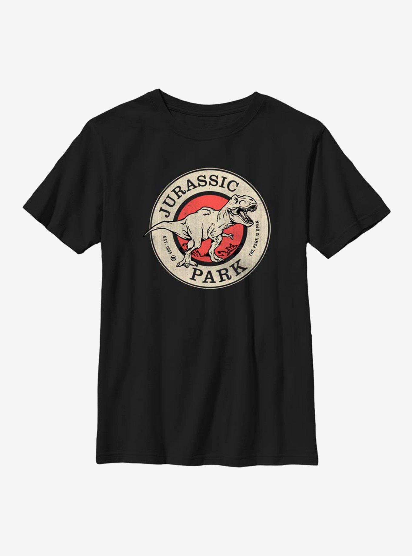 Jurassic Park The Park Is Open Youth T-Shirt, , hi-res