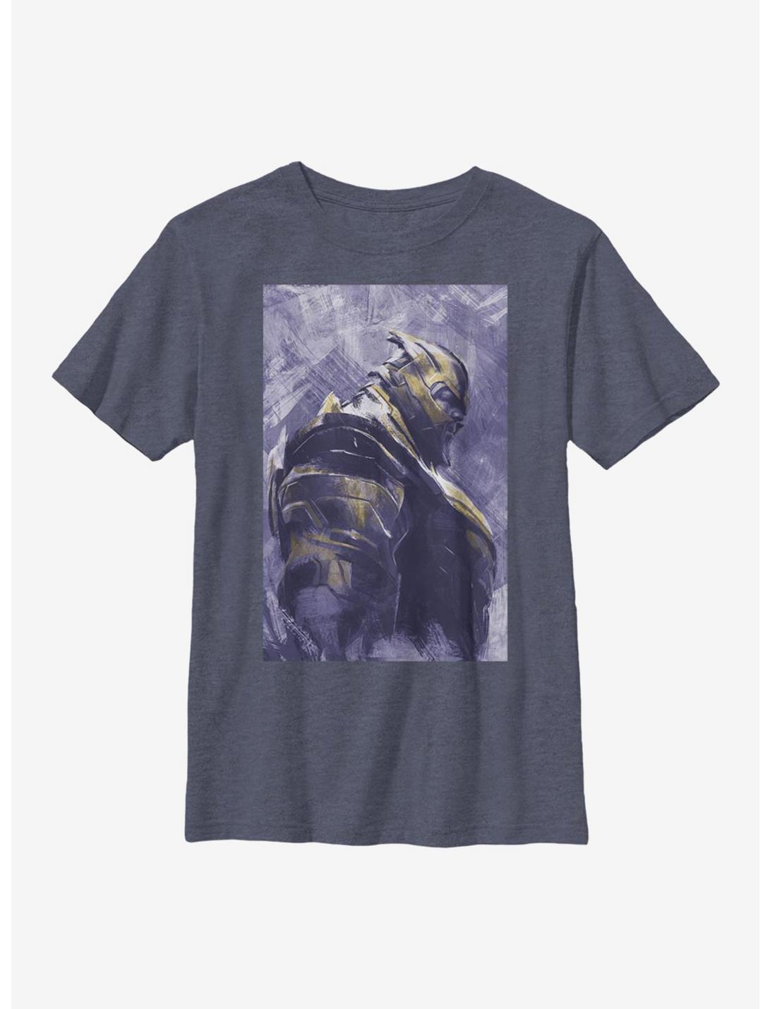 Marvel Avengers Thanos Painted Youth T-Shirt, NAVY HTR, hi-res