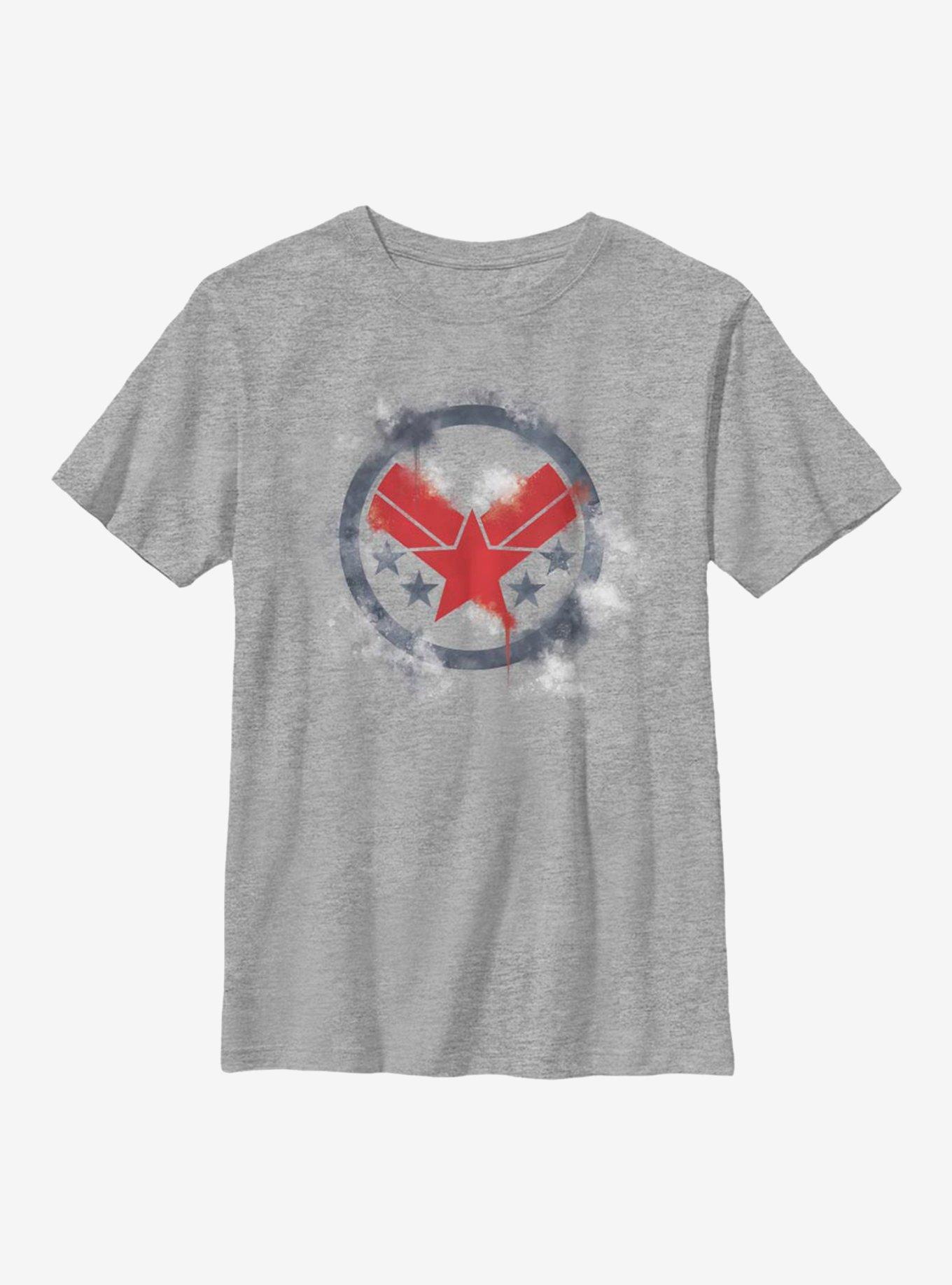 Marvel Avengers War Machine Spray Logo Youth T-Shirt, , hi-res