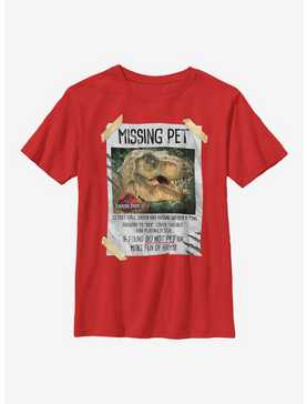 Jurassic Park Missing Pet Youth T-Shirt, , hi-res