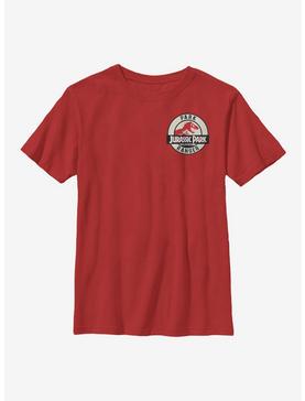 Jurassic Park Park Ranger Tan Badge Youth T-Shirt, , hi-res