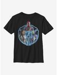 Marvel Avengers Trio Sigil Youth T-Shirt, BLACK, hi-res